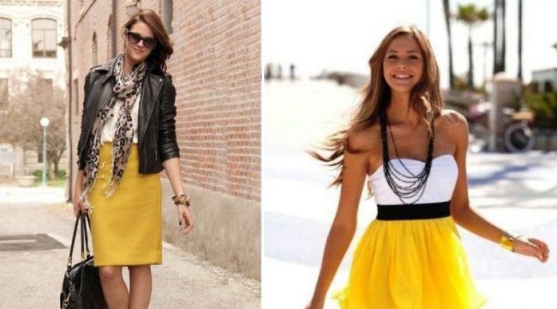 Желтая юбка – лучшие модели для стильных образов